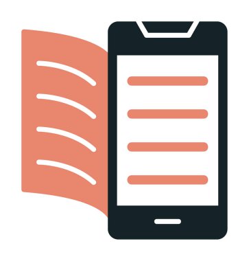 Dijital Kitap simgesi vektör illüstrasyonuName