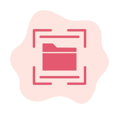 Dizin Tarayıcı simgesi vektör çizimi