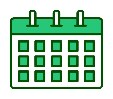 Takvim web simge vektör çizim