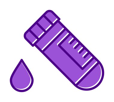 Kan Test Ağı simgesi, vektör illüstrasyonu