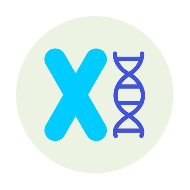 Kromozom ikon vektör illüstrasyon tasarımı