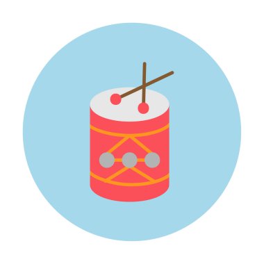 Davullar web simgesi, vektör illüstrasyonu