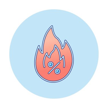Hot Sale ikon vektör illüstrasyon tasarımı ile yangın