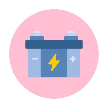 araba aküsü vektör illüstrasyonu