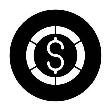 Dolar para simgesi, vektör illüstrasyonu