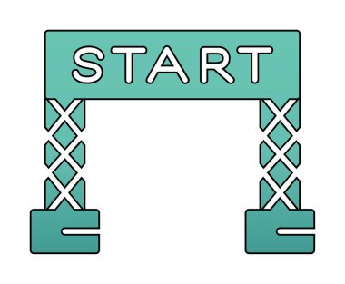 satır simge vektör çizim başlatmak