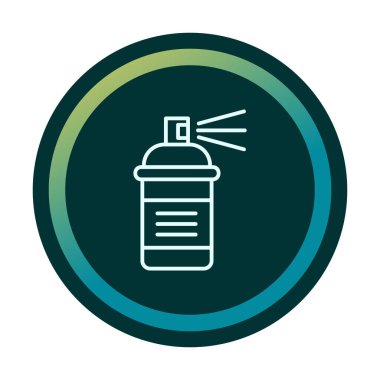 Boya spreyi simgesi, vektör illüstrasyonu 