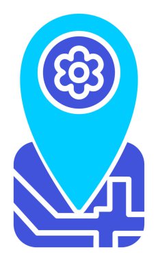 Yer Tutucu simgesinin vektör illüstrasyonu 