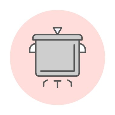 Pişirme vektörü düz simge. Pişirme Otu                   