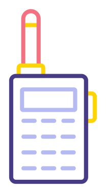 walkie talkie modern ikon vektör çizimi                                