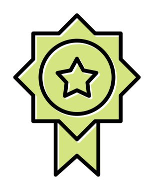 Ödül ikonu vektör illüstrasyonu. Ödül                        