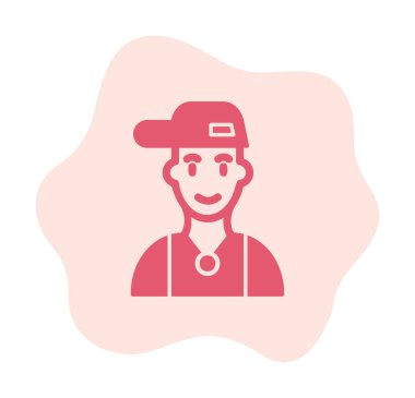 Rapçi. Web simgesi basit illüstrasyon