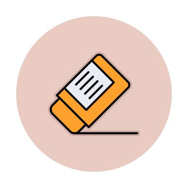 silgi simgesi, vektör illüstrasyonu basit tasarım