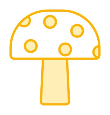 Mushroom icon, vector illustration simple design