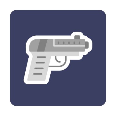 Basit düz silah illüstrasyonu