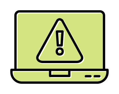 Hata vektör çizimi, Konsept ve grafik tasarım için Adware vektör çizgisi simgesi. 