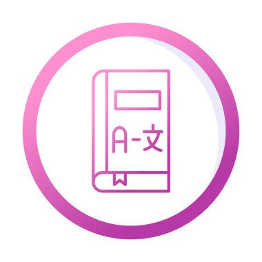 Kitap simgesinin vektör illüstrasyonu 