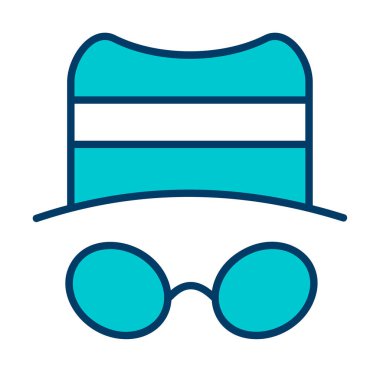 Basit casus yazılım simgesi, vektör illüstrasyonu