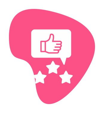 düz Gözden Geçirme simgesi vektör çizimi