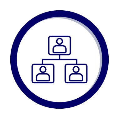 Basit ağ simgesi, vektör illüstrasyonu