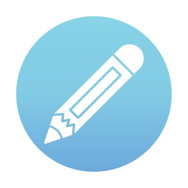 Kalem. Web simgesi basit illüstrasyon