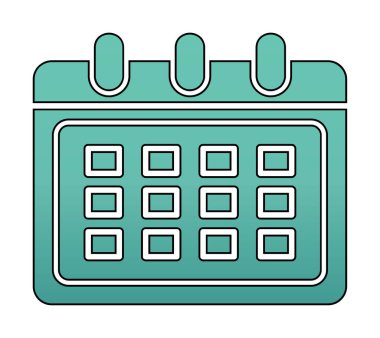 Takvim web simge vektör çizim