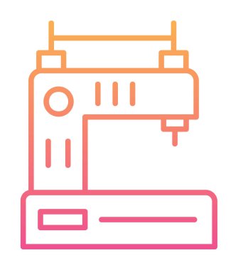 Basit Dikiş Makinesi web vektör simgesi