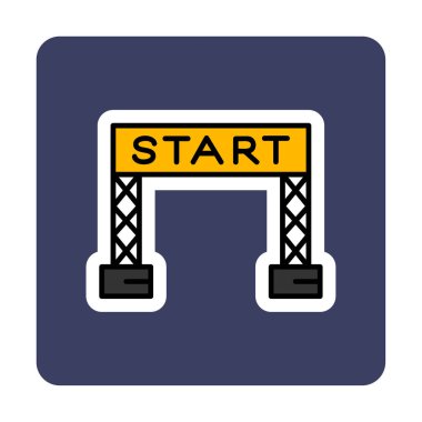 satır simge vektör çizim başlatmak