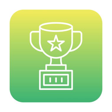 kupa çizgisi düz vektör çizimi