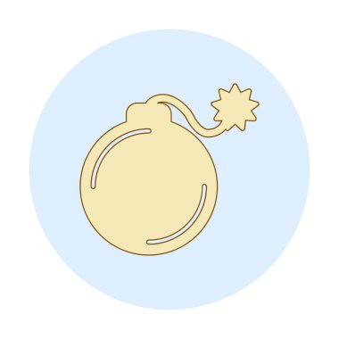 karikatür bombası, vektör illüstrasyonu