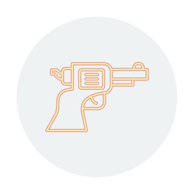 silah simgesi vektör illüstrasyonu