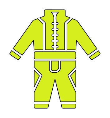 Race Suit web simgesi, vektör illüstrasyonu