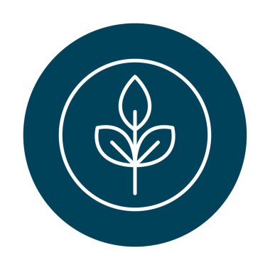 Yaprak logosu tasarımının vektör çizimi. Ekoloji kavramı 