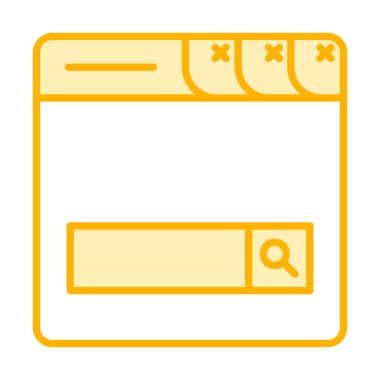 Arama Çubuğu simgesi vektör illüstrasyon tasarımı