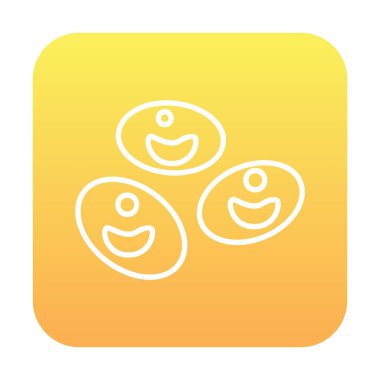 Kan hücreleri düz çizgi simgesi