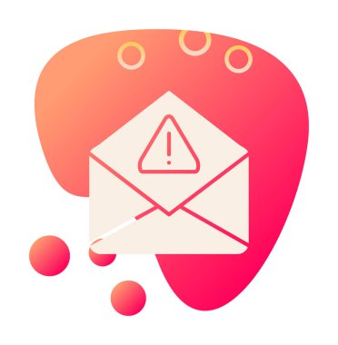 Basit çöp posta harfi simgesi, vektör illüstrasyonu