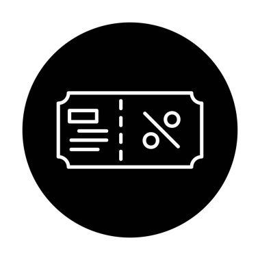 Hediye çeki web simgesi, vektör illüstrasyonu 