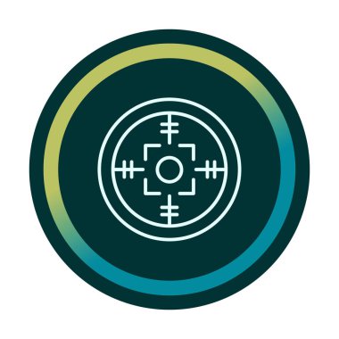 Kapsam renkli vektör simgesi