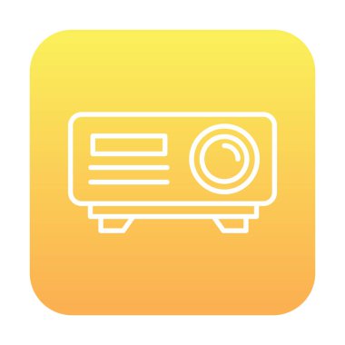 Projector web icon vector illustration