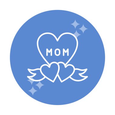 Anneler günü ikonu. Vektör illüstrasyonu. 