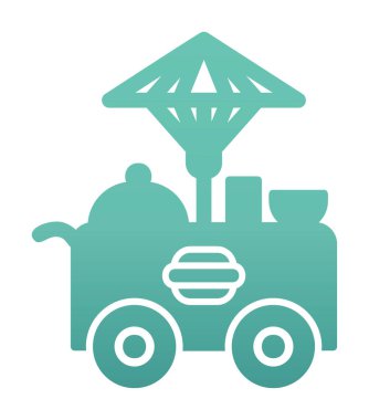 Gıda Oyalama Web simgesi, vektör illüstrasyonu 