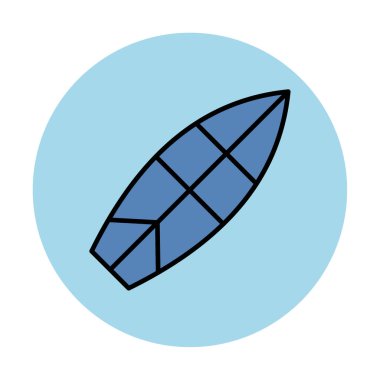 sörf tahtası vektör illüstrasyonu modern simge