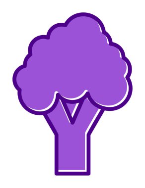 brokoli web simgesi, vektör illüstrasyonu  