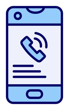 Telefon var. Web simgesi vektör illüstrasyon tasarımı