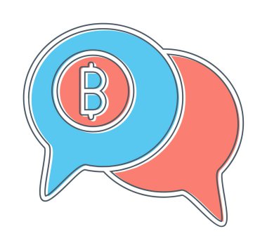 Dolar sembolü vektör çizimi tasarımı ile sohbet et 