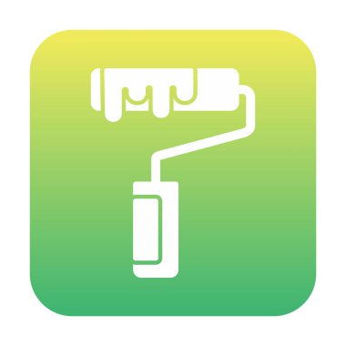 Modern Paint Roller simgesinin vektör çizimi              