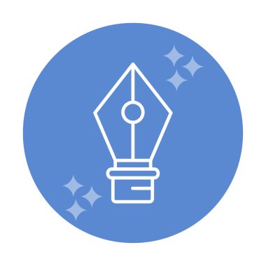 Basit kalem aracı simgesi, vektör illüstrasyonu