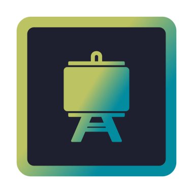 Resim yapmak. Web simgesi basit illüstrasyon