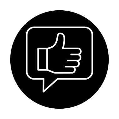 başparmak yukarı Web simgesi, vektör çizim                   