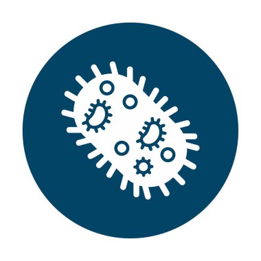 Mikroorganizma simgesi vektör illüstrasyon tasarımı